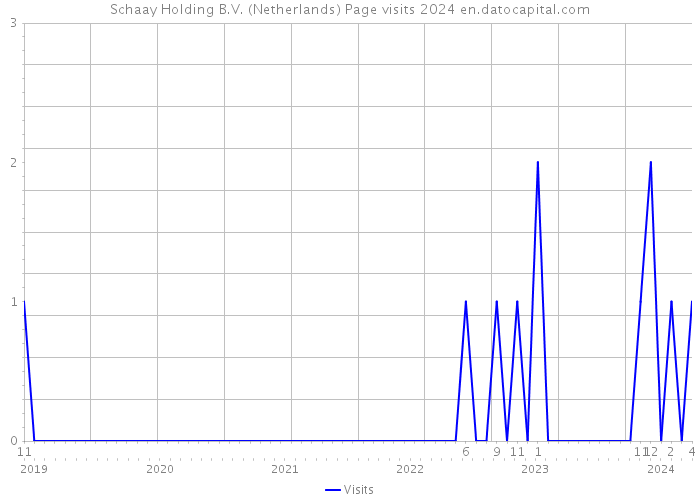 Schaay Holding B.V. (Netherlands) Page visits 2024 
