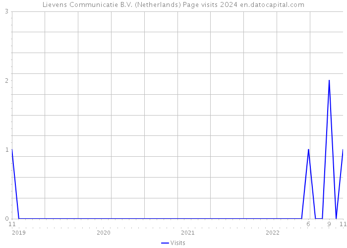 Lievens Communicatie B.V. (Netherlands) Page visits 2024 