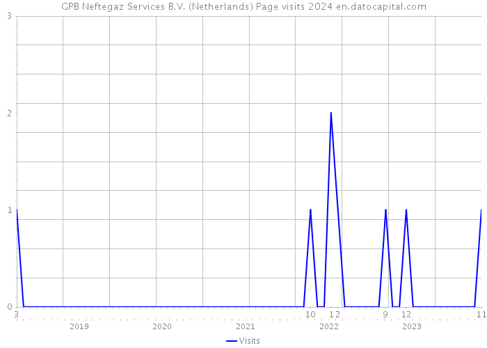 GPB Neftegaz Services B.V. (Netherlands) Page visits 2024 