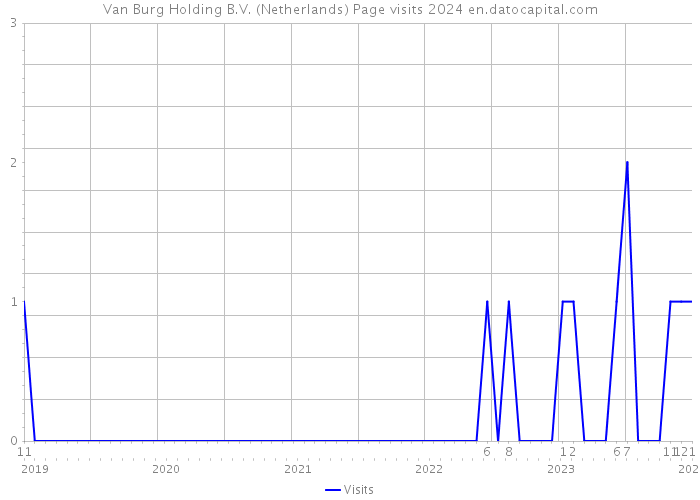 Van Burg Holding B.V. (Netherlands) Page visits 2024 