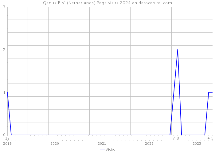 Qanuk B.V. (Netherlands) Page visits 2024 