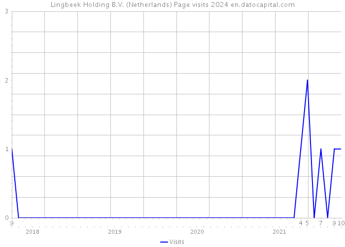 Lingbeek Holding B.V. (Netherlands) Page visits 2024 