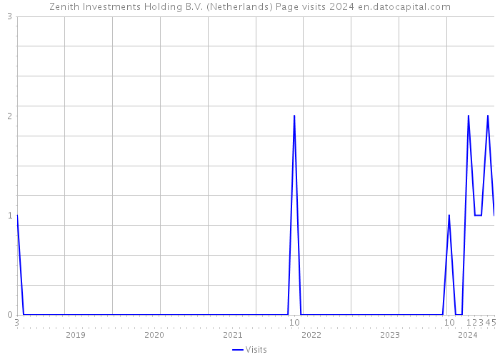 Zenith Investments Holding B.V. (Netherlands) Page visits 2024 