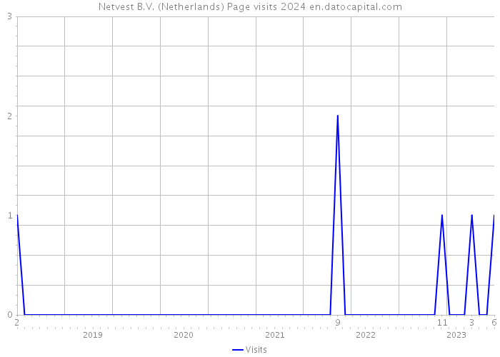 Netvest B.V. (Netherlands) Page visits 2024 
