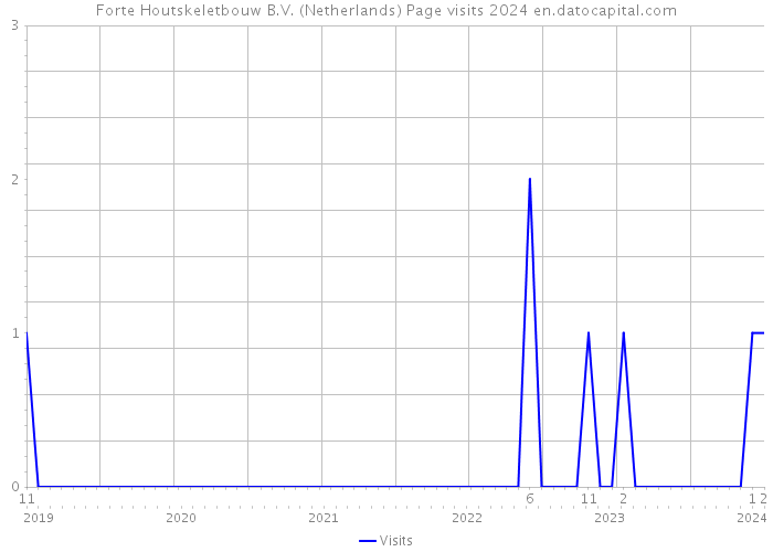 Forte Houtskeletbouw B.V. (Netherlands) Page visits 2024 