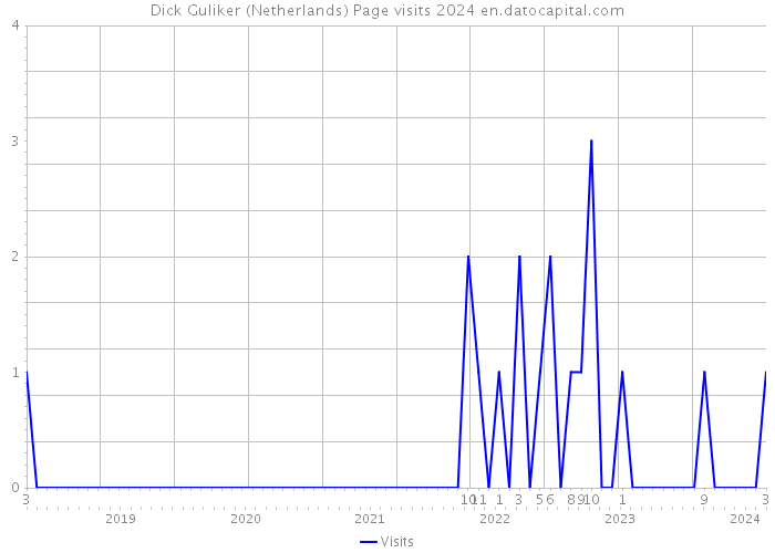 Dick Guliker (Netherlands) Page visits 2024 
