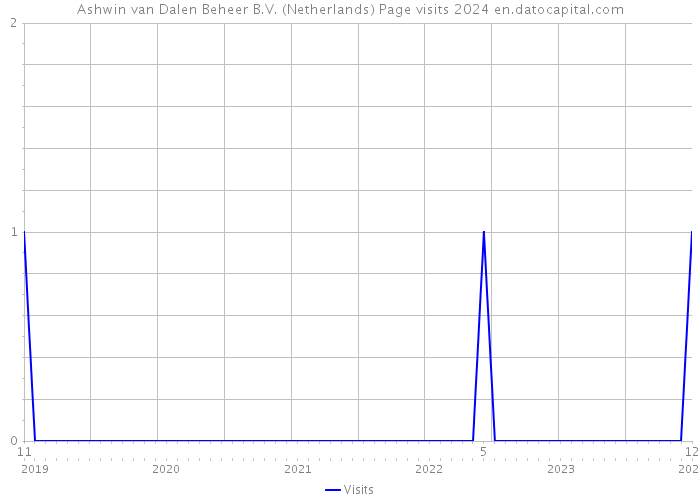 Ashwin van Dalen Beheer B.V. (Netherlands) Page visits 2024 