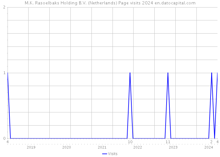 M.K. Rasoelbaks Holding B.V. (Netherlands) Page visits 2024 