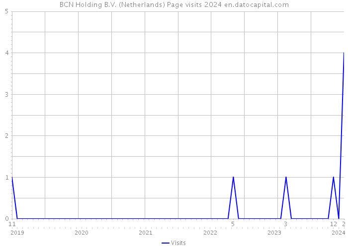 BCN Holding B.V. (Netherlands) Page visits 2024 