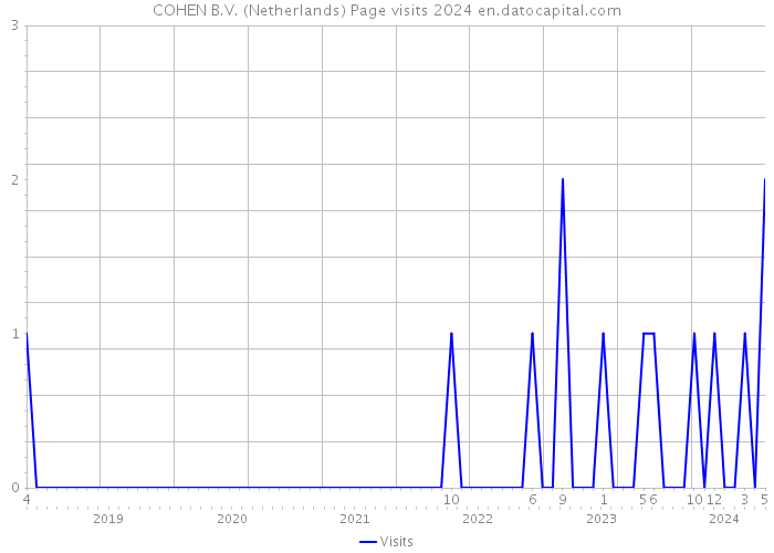 COHEN B.V. (Netherlands) Page visits 2024 
