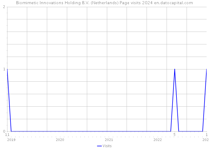 Biomimetic Innovations Holding B.V. (Netherlands) Page visits 2024 