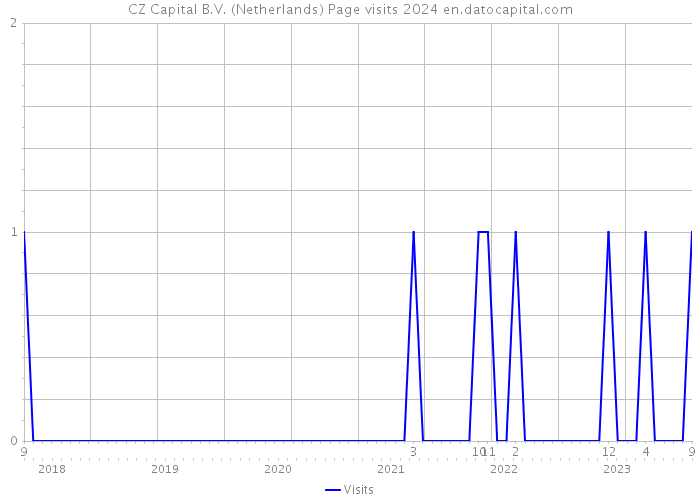 CZ Capital B.V. (Netherlands) Page visits 2024 
