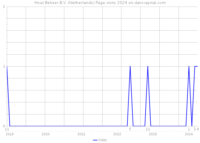 Hout Beheer B.V. (Netherlands) Page visits 2024 