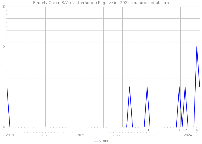 Bindels Groen B.V. (Netherlands) Page visits 2024 