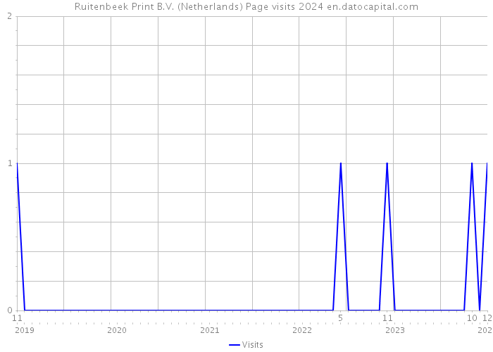 Ruitenbeek Print B.V. (Netherlands) Page visits 2024 