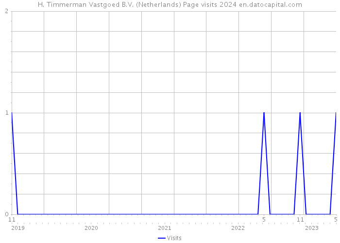 H. Timmerman Vastgoed B.V. (Netherlands) Page visits 2024 