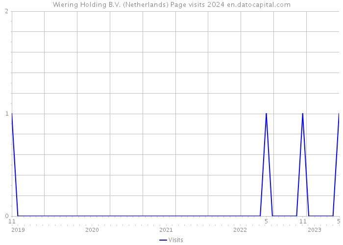 Wiering Holding B.V. (Netherlands) Page visits 2024 