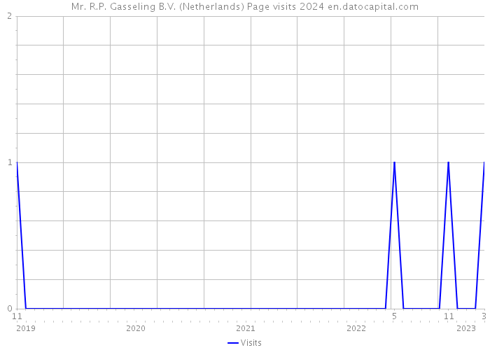 Mr. R.P. Gasseling B.V. (Netherlands) Page visits 2024 