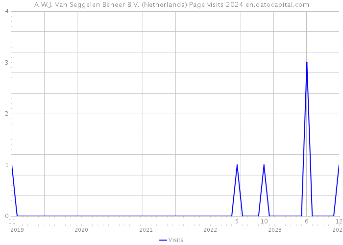 A.W.J. Van Seggelen Beheer B.V. (Netherlands) Page visits 2024 