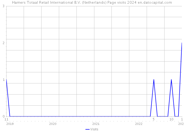Hamers Totaal Retail International B.V. (Netherlands) Page visits 2024 