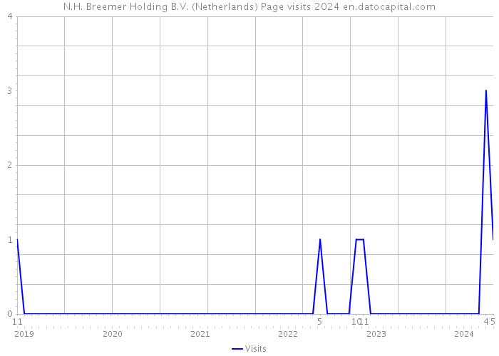N.H. Breemer Holding B.V. (Netherlands) Page visits 2024 