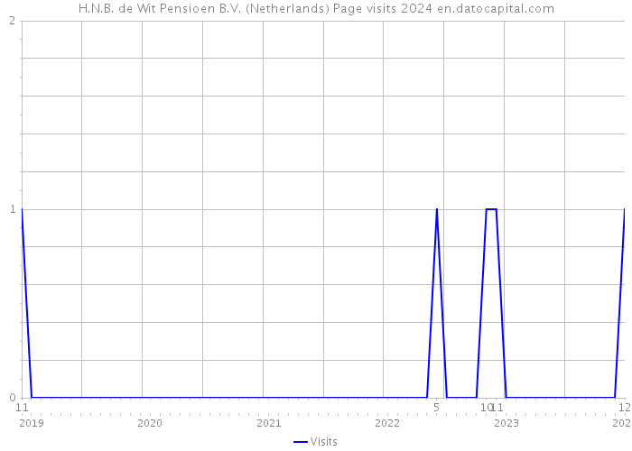 H.N.B. de Wit Pensioen B.V. (Netherlands) Page visits 2024 