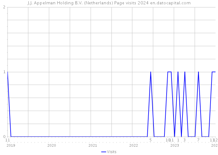 J.J. Appelman Holding B.V. (Netherlands) Page visits 2024 
