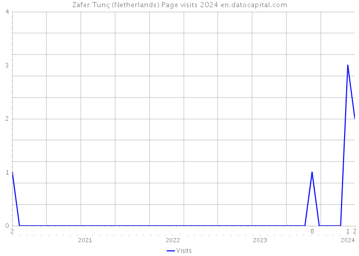 Zafer Tunç (Netherlands) Page visits 2024 