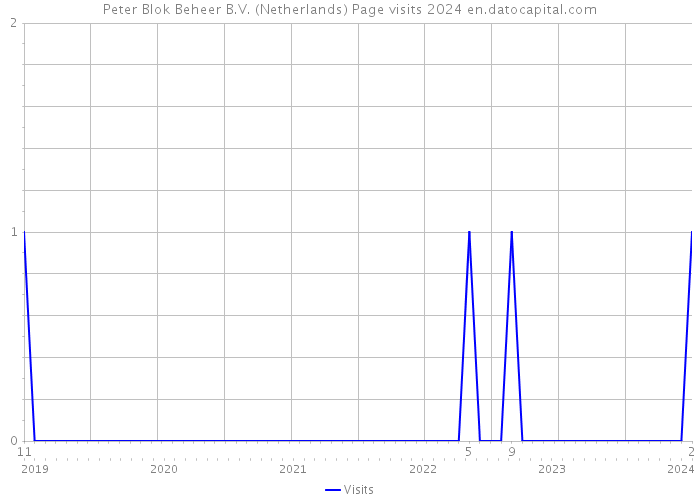 Peter Blok Beheer B.V. (Netherlands) Page visits 2024 