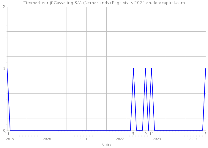 Timmerbedrijf Gasseling B.V. (Netherlands) Page visits 2024 