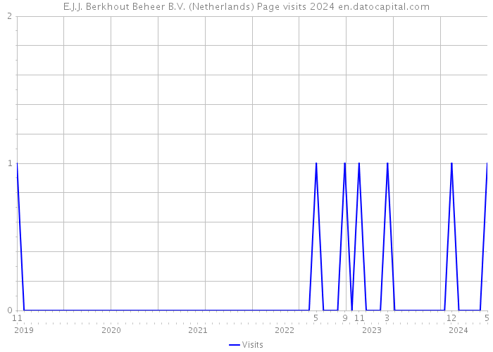 E.J.J. Berkhout Beheer B.V. (Netherlands) Page visits 2024 