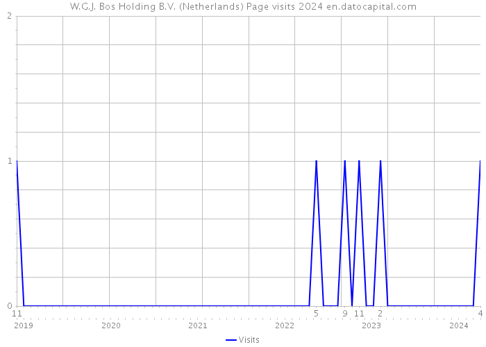 W.G.J. Bos Holding B.V. (Netherlands) Page visits 2024 