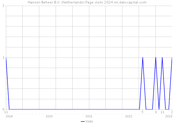 Hansen Beheer B.V. (Netherlands) Page visits 2024 
