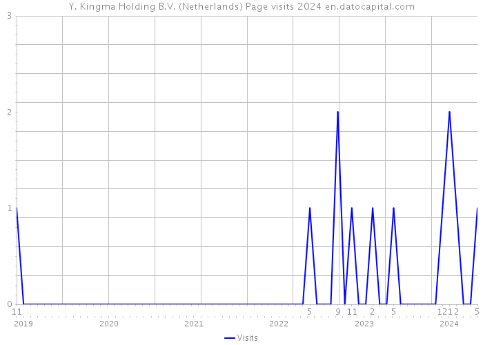 Y. Kingma Holding B.V. (Netherlands) Page visits 2024 