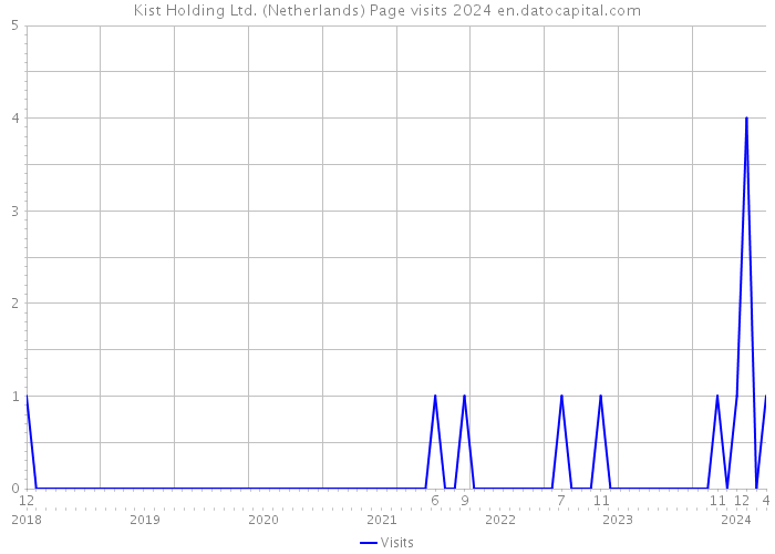 Kist Holding Ltd. (Netherlands) Page visits 2024 