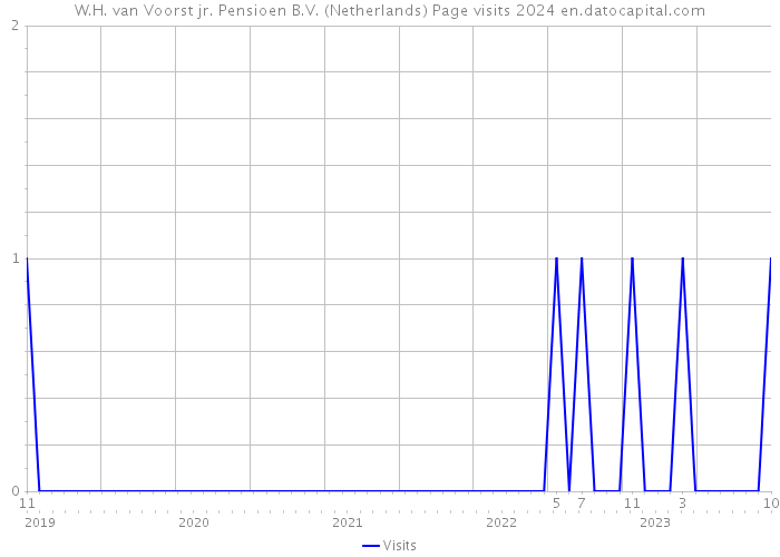 W.H. van Voorst jr. Pensioen B.V. (Netherlands) Page visits 2024 