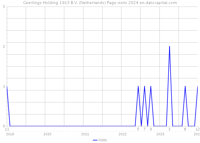 Geerlings Holding 1913 B.V. (Netherlands) Page visits 2024 