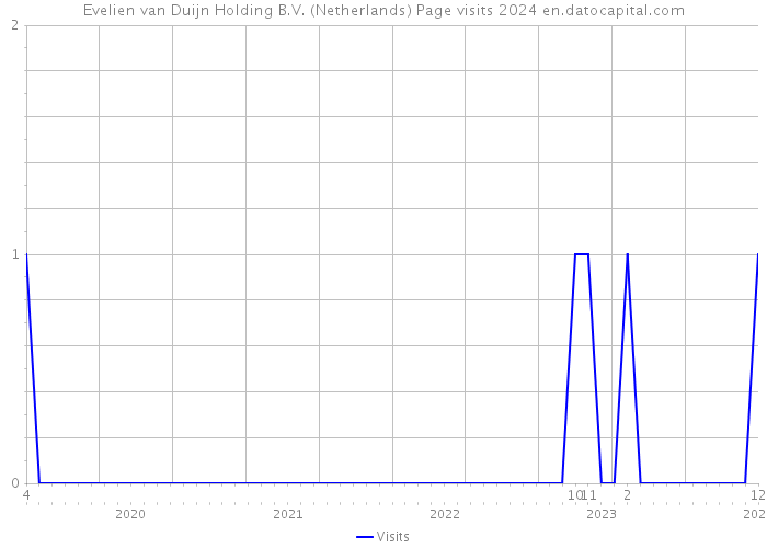 Evelien van Duijn Holding B.V. (Netherlands) Page visits 2024 