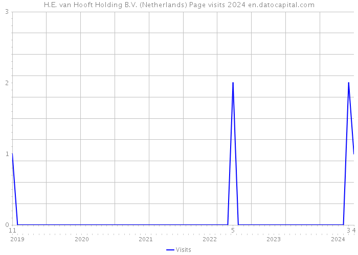 H.E. van Hooft Holding B.V. (Netherlands) Page visits 2024 
