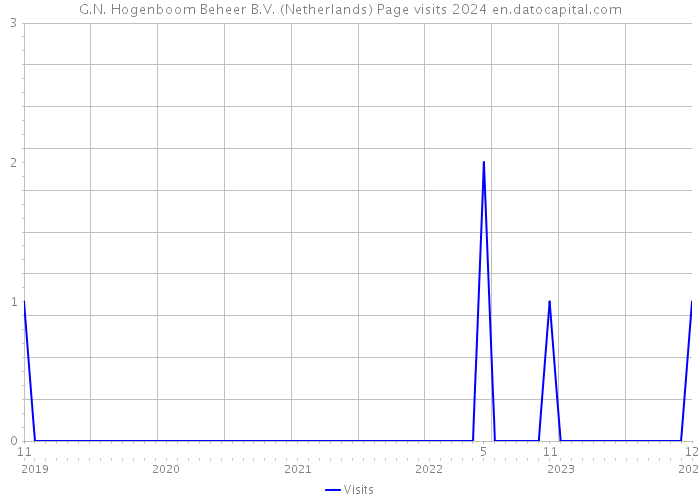G.N. Hogenboom Beheer B.V. (Netherlands) Page visits 2024 