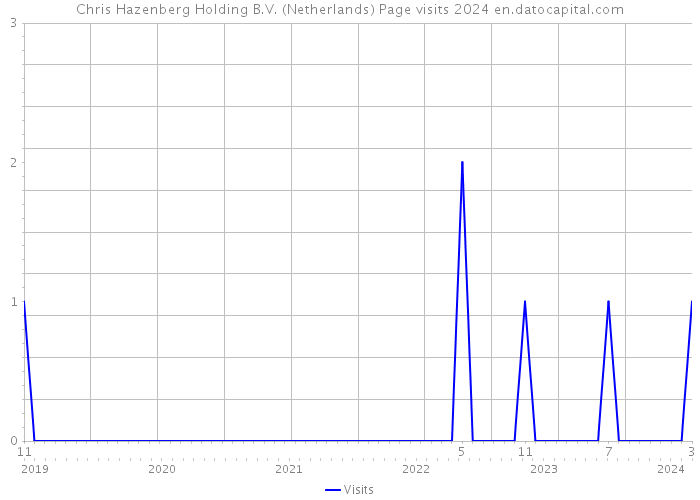 Chris Hazenberg Holding B.V. (Netherlands) Page visits 2024 