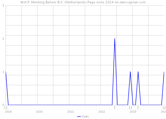 W.A.P. Menting Beheer B.V. (Netherlands) Page visits 2024 