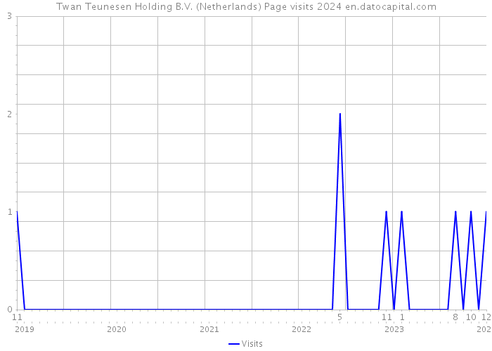 Twan Teunesen Holding B.V. (Netherlands) Page visits 2024 
