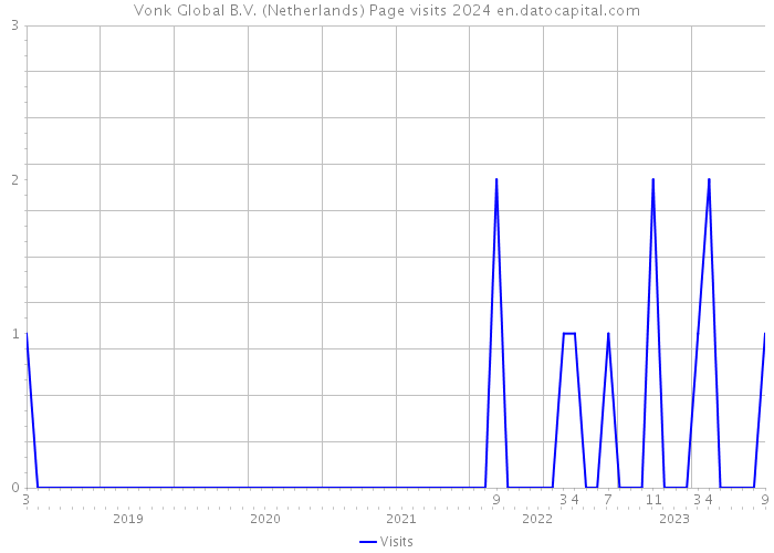 Vonk Global B.V. (Netherlands) Page visits 2024 