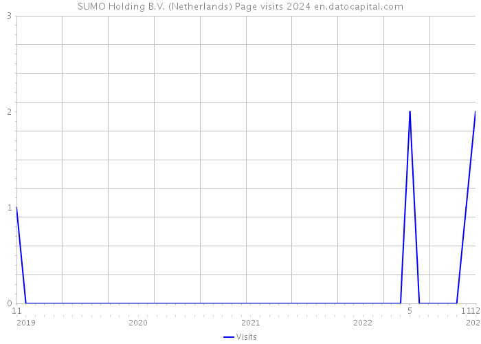 SUMO Holding B.V. (Netherlands) Page visits 2024 