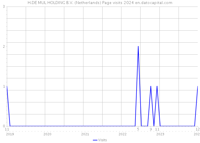 H.DE MUL HOLDING B.V. (Netherlands) Page visits 2024 