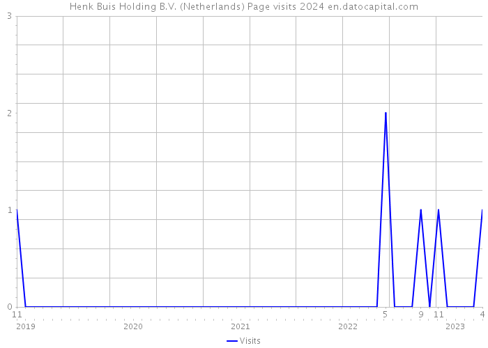 Henk Buis Holding B.V. (Netherlands) Page visits 2024 