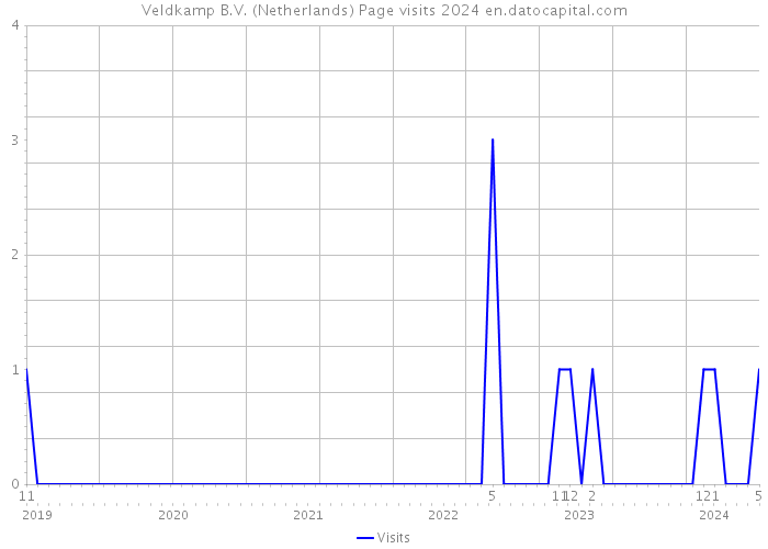 Veldkamp B.V. (Netherlands) Page visits 2024 