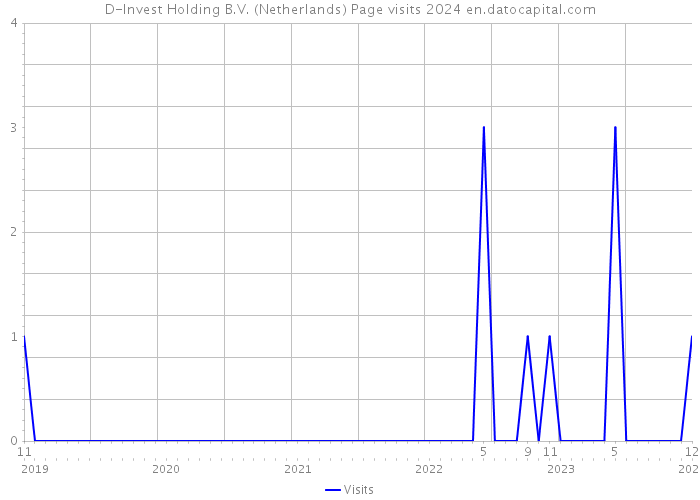 D-Invest Holding B.V. (Netherlands) Page visits 2024 