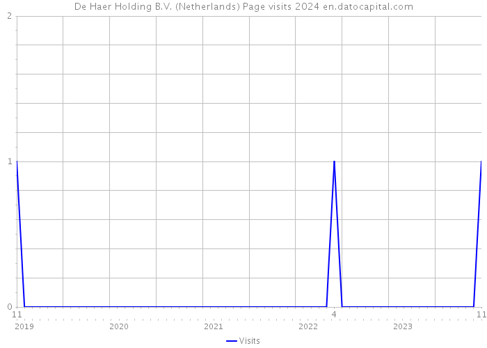De Haer Holding B.V. (Netherlands) Page visits 2024 
